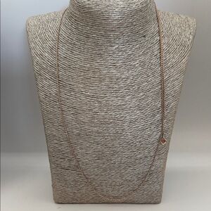 Llj Signed  Rose Gold Plated Sterling Silver Necklace